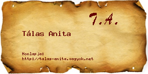 Tálas Anita névjegykártya